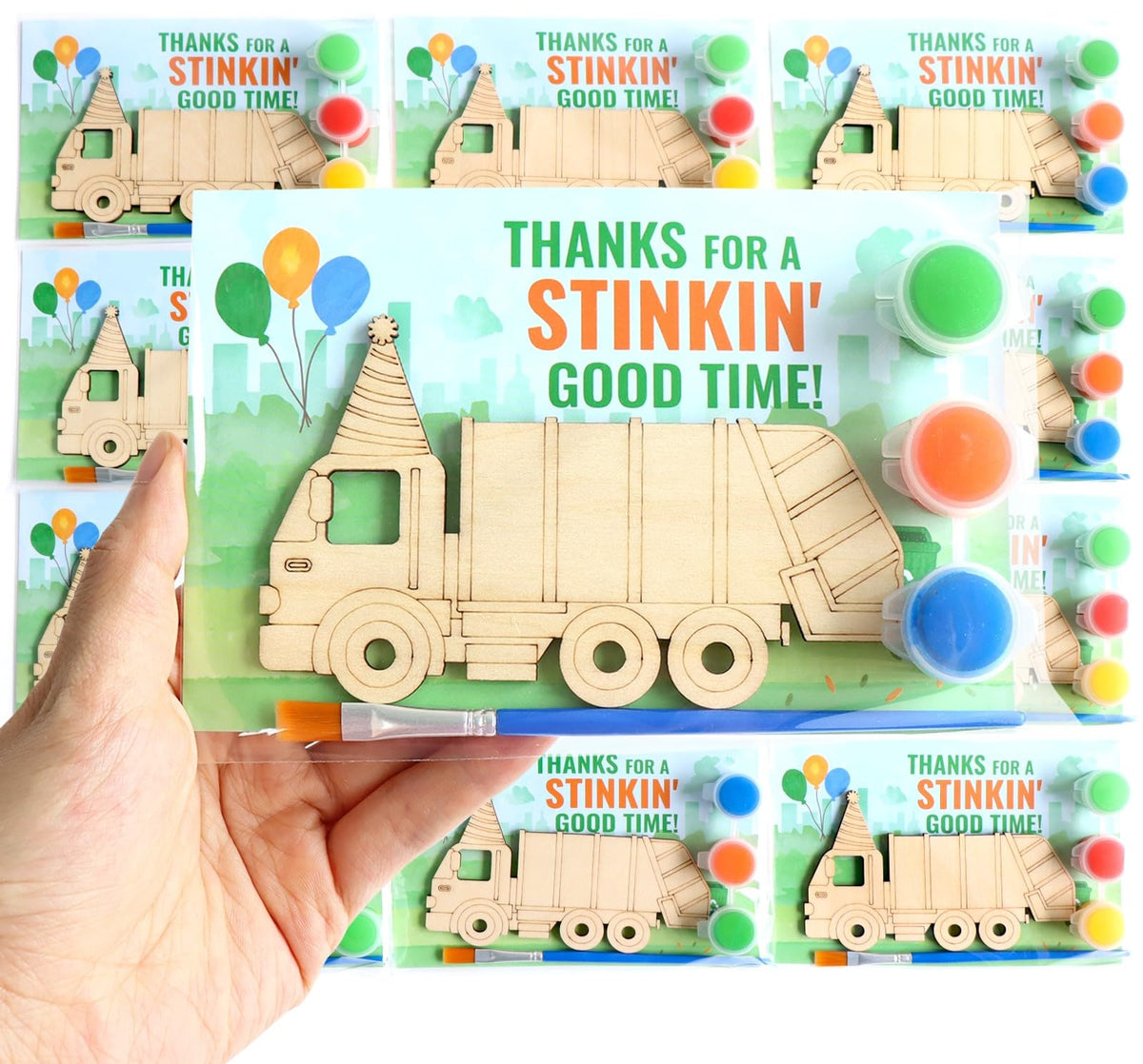 Boikoky trash-truck magnet kit ready for gifting and crafting fun