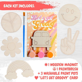 Boikoky van cutout magnet is a playful retro decor piece for lockers.