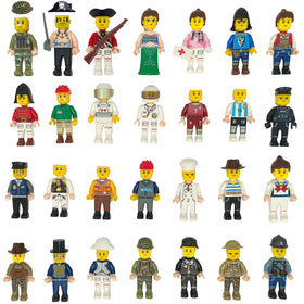 BOIWEX 50pcs mini figures with varied weapons for imaginative army play