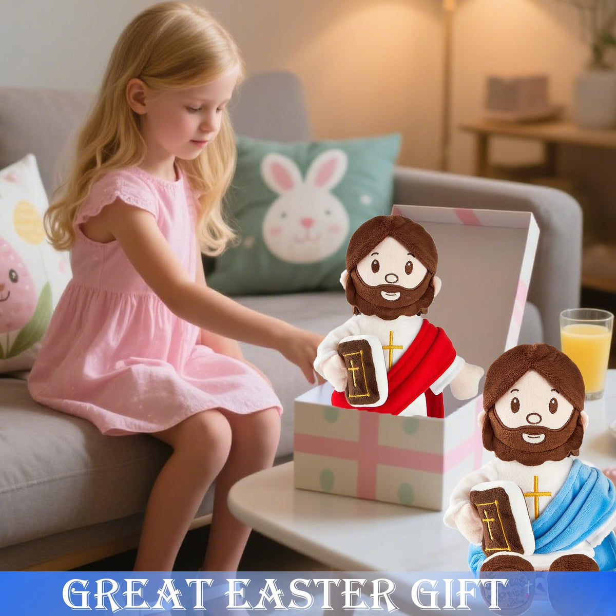 BOKUFLY Jesus plush doll ideal Easter or Christmas gift