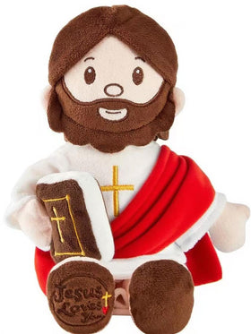 BOKUFLY Jesus plush with 3D facial embroidery for lifelike expression during prayer