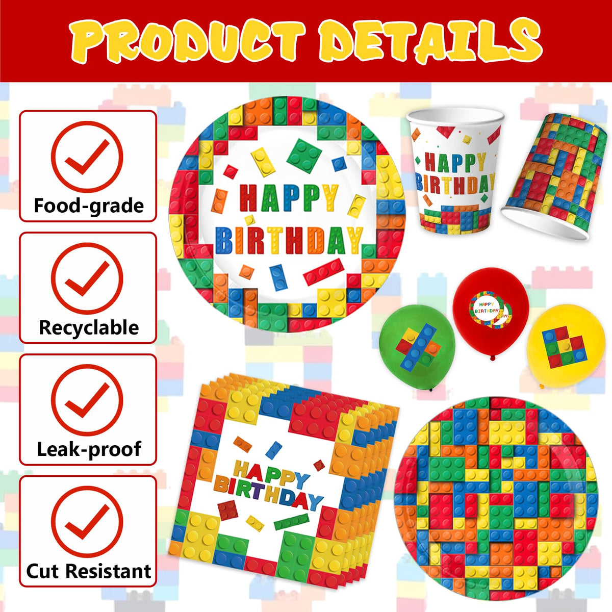 Bolake Building Block forks designed for easy handling by little hands.