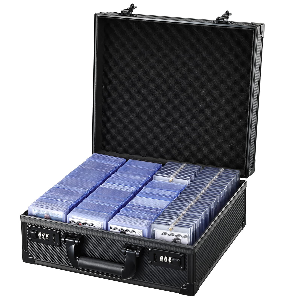 Boldblox card storage box top-loader capacity keeps large collections organized.