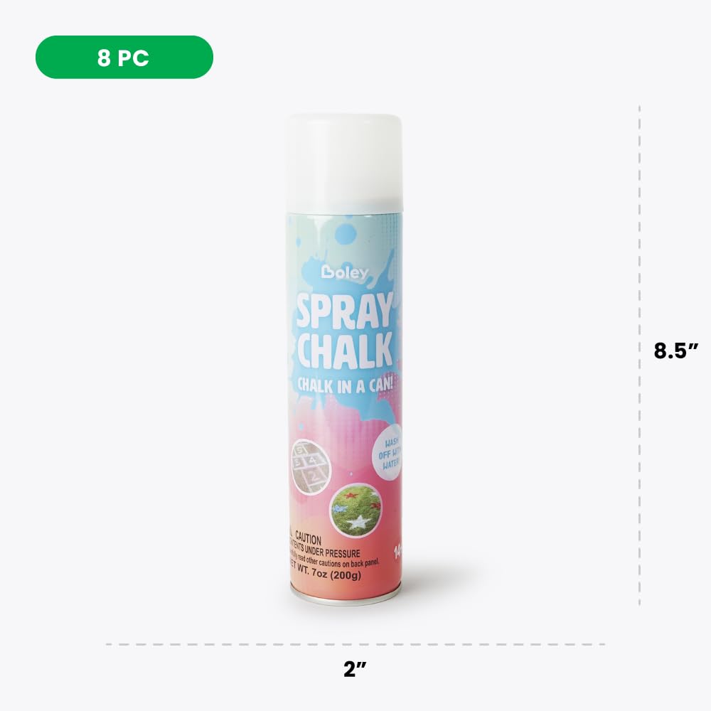 Boley silver spray chalk can adds metallic shimmer for eye-catching yard art.