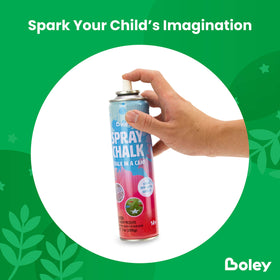 Boley white spray chalk can offers crisp contrast on dark surfaces.