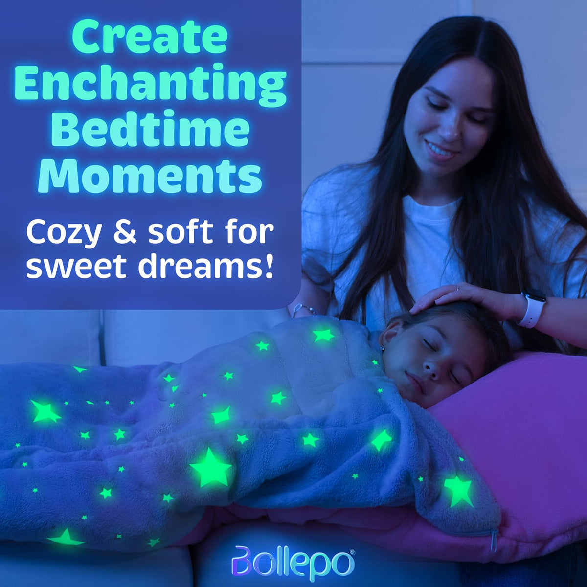 Bollepo glow-in-the-dark stars design for magical bedtime