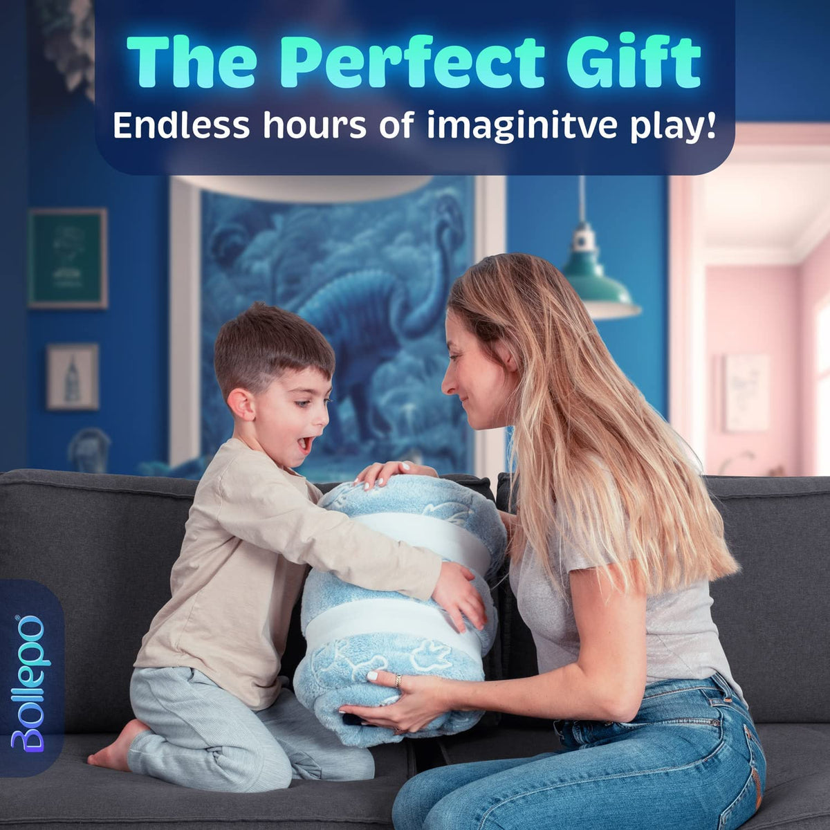 Bollepo durable polyester exterior designed for daily play and sleepovers.