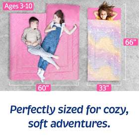 Bollepo kids sleeping bag ideal for sleepovers and pajama parties