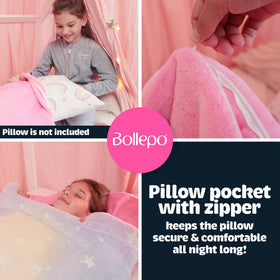 Bollepo princess-themed sleeping bag with star accents for bedtime fun