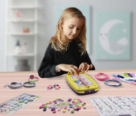 Cartoon clasps and beads in BolviSep kit for colorful, expressive jewelry.