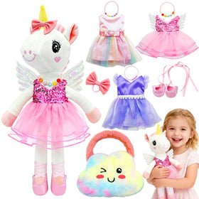BOLZRA ballerina unicorn doll standing tall for imaginative play.