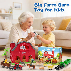 BOLZRA gift-ready farm playset makes holidays or birthdays special
