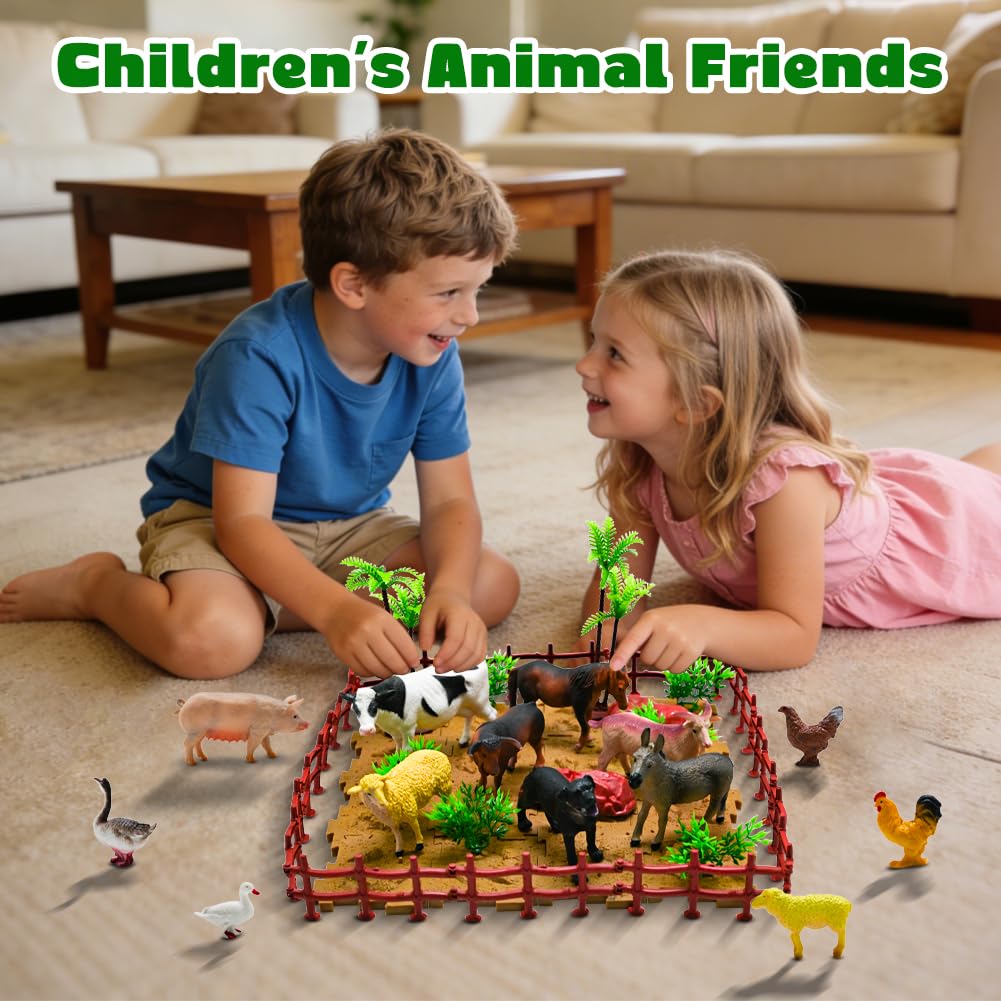 BOLZRA large and mini farm animals offer varied sizes for detailed play