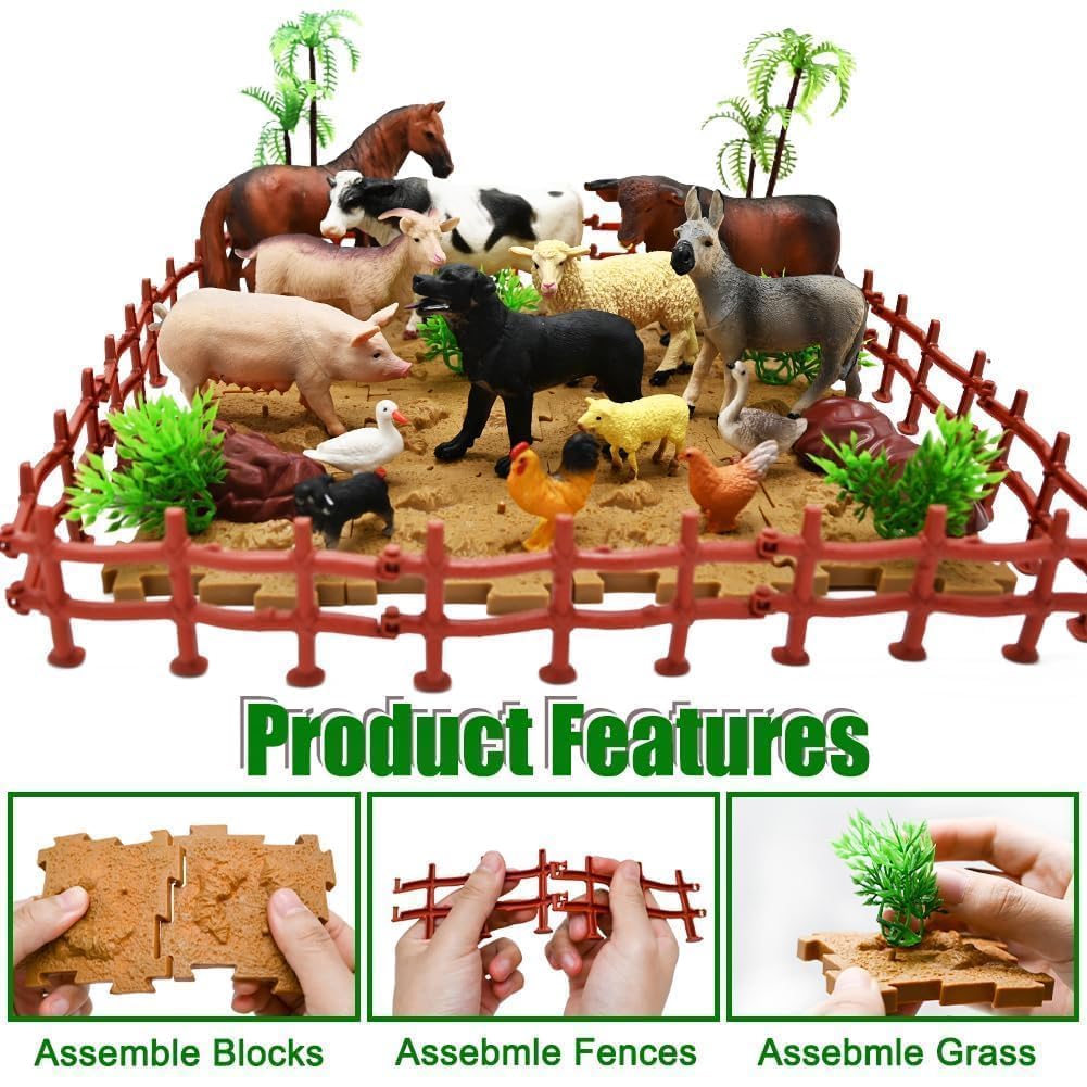 BOLZRA realistic cow and goat figures spark role play and storytelling