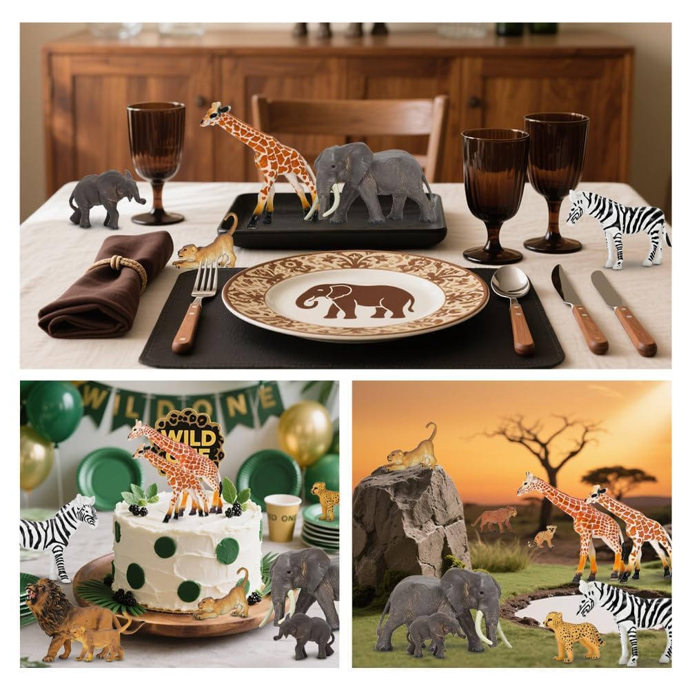 BOLZRA safari animals playset for classroom display