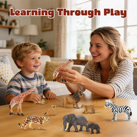 BOLZRA safari zebra figure for early animal recognition