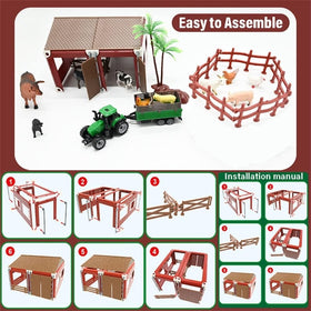 BOLZRA unassembled barn parts for hands-on building and assembly.