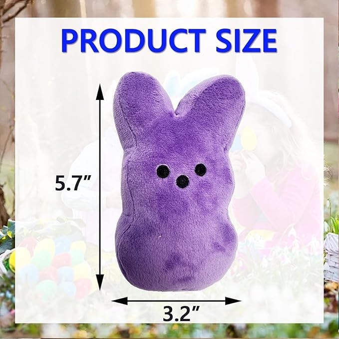 BOMBPARK bunny plush in pastel lavender, great bedtime companion for kids