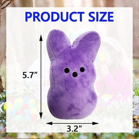 BOMBPARK bunny plush in pastel lavender, great bedtime companion for kids