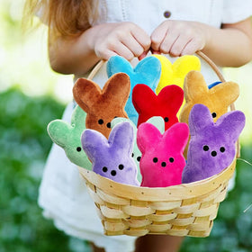 BOMBPARK bunny plush in pastel yellow, cheerful decor and gentle hugs