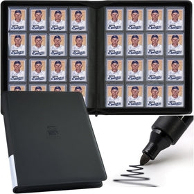 BOMIIPOR 16-pocket binder front cover shows organized card storage