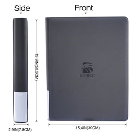 BOMIIPOR binder on shelf shows convenient storage and display