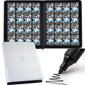 BOMIIPOR 16-pocket binder front cover shows organized card storage space.