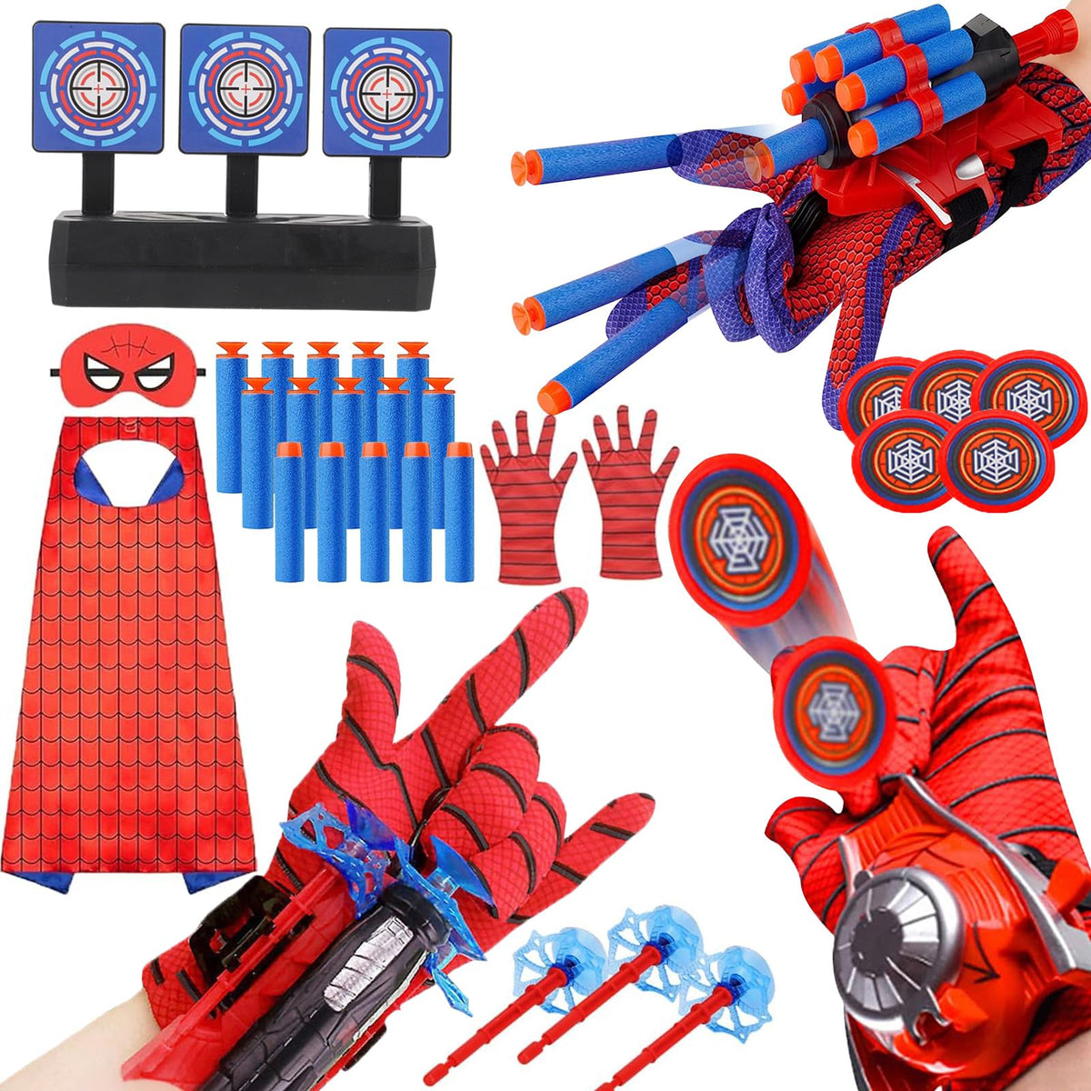 Bomnemi Spider Web Shooter gloves for heroic pretend play and action-packed adventures.