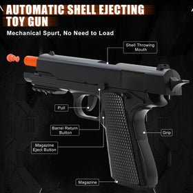Bomoaac 100 soft bullets included for extended, safe practice sessions.
