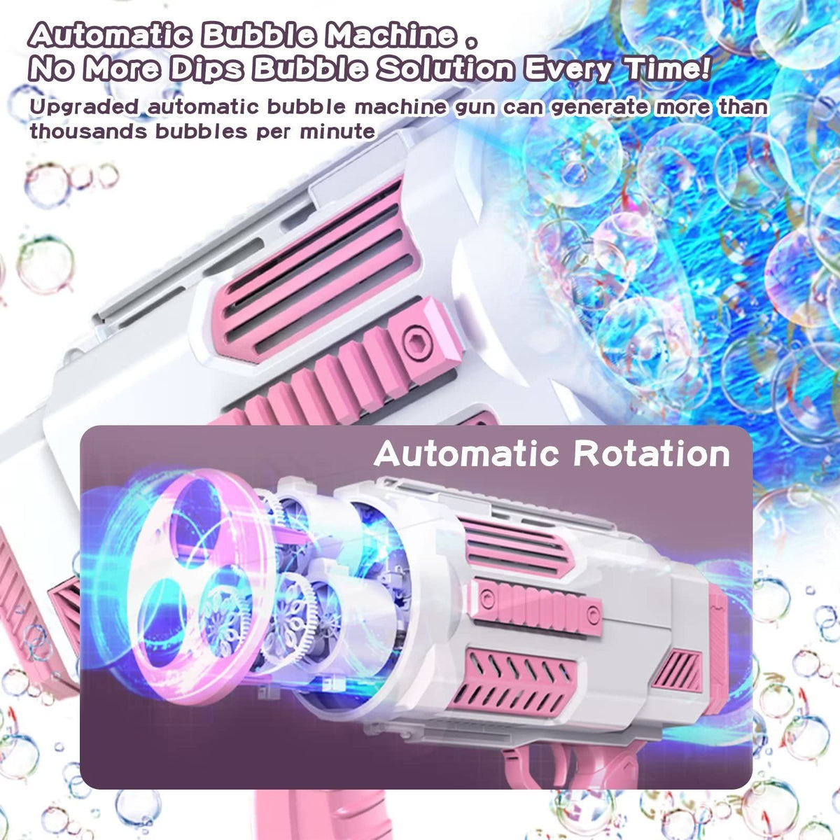 BOMOCO bubble gun lights create magical night-time scenes