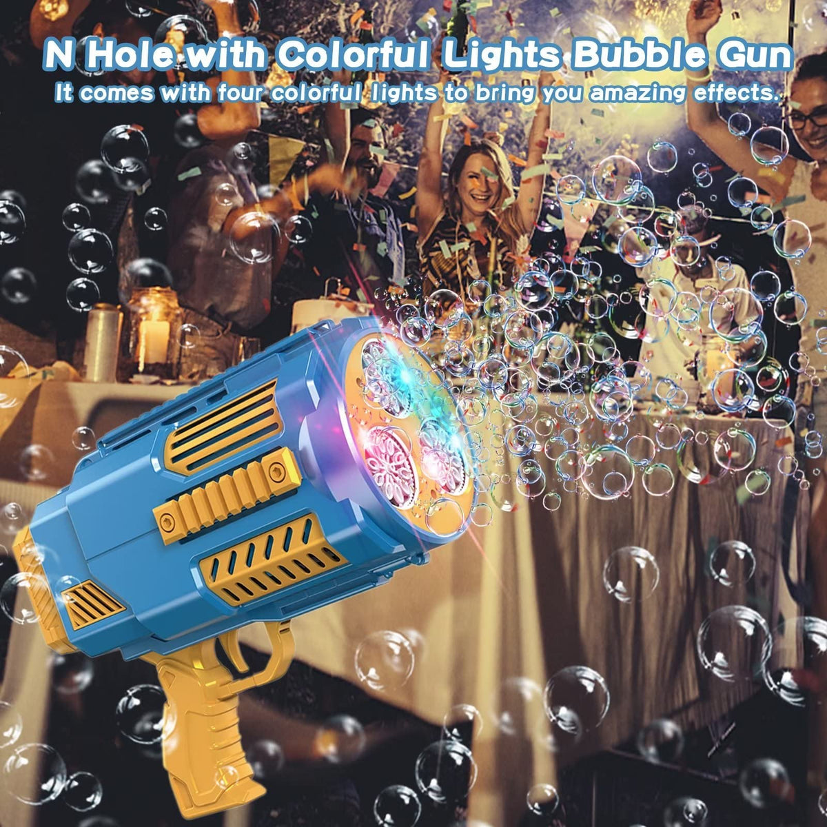 BOMOCO Bubble Gun Packaging Box shows gift ready presentation