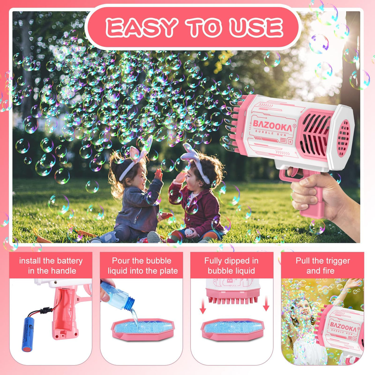 Safe ABS plastic construction supports kids during indoor and outdoor play.