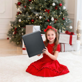 BOMOKS binder on shelf or backpack for easy access and visibility
