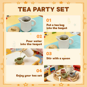 BOMOKS wooden tea set tray image displays sturdy serving surface.