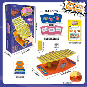 Bonifunt Tilt and Shout topic cards spark rapid thinking during family game night