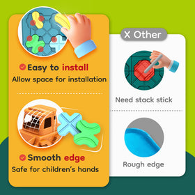 BONITOTO Logic Road Builder included pieces support collaborative family play