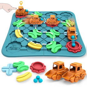 BONITOTO Logic Road Builder set assembly showcasing the 29-piece puzzle