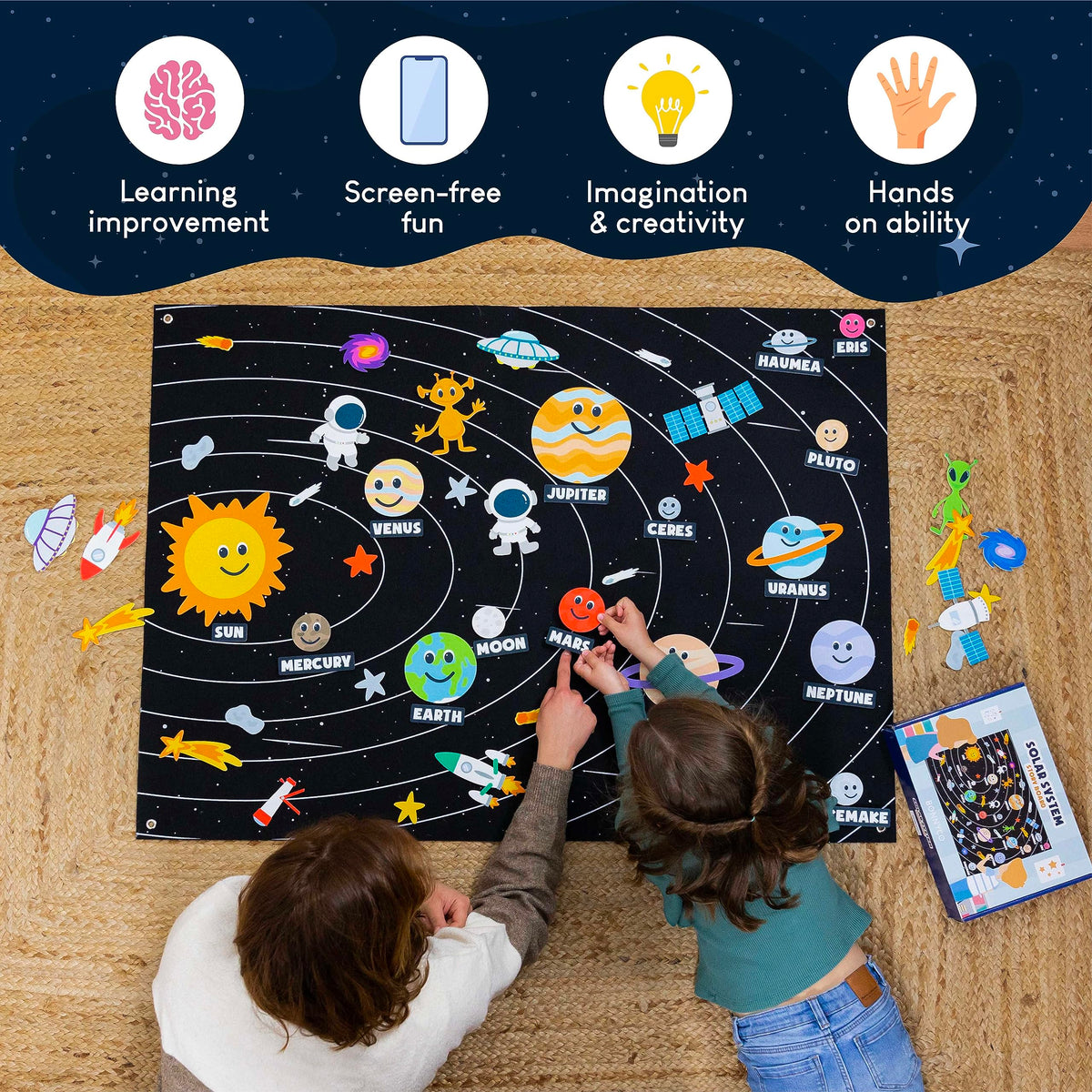 BONNYCO labeled solar system pieces aid name recognition and memory