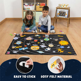 BONNYCO large 45x33 inch felt board supports easy arranging