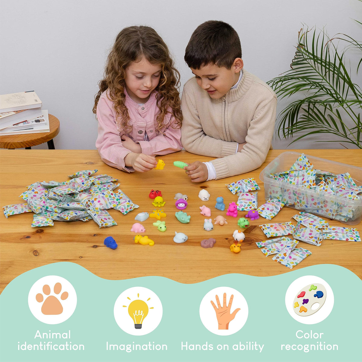 Soft-touch, non-sticky textures support stress-relief play without mess