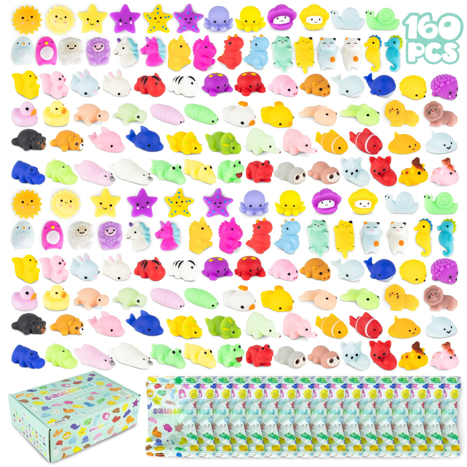 BONNYCO Mochi squishy toy bulk pack 160 for party favors
