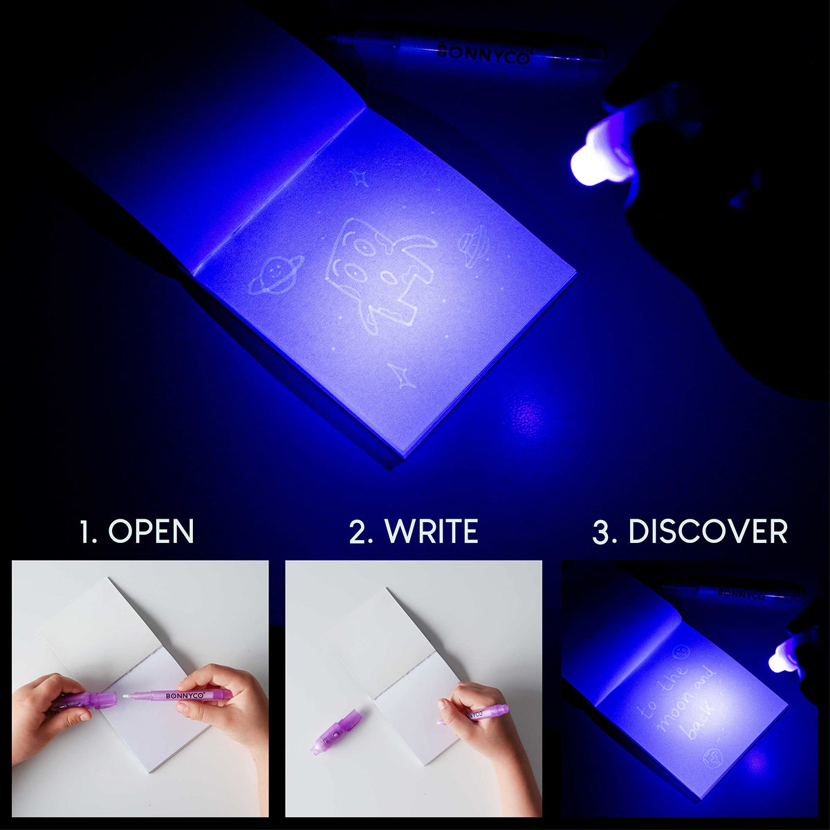 Bonnyco notepad space drawings for kids to sketch during party activities