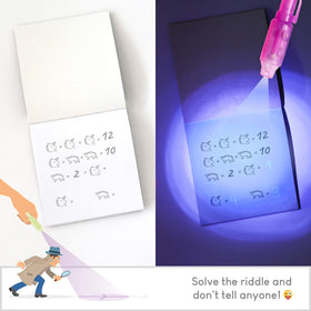 BONNYCO compact notepad accompanies each pen for quick secret notes