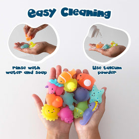 BONNYCO Mochi Squishy soft-touch textures and pleasant scent for playful use.