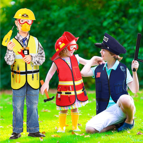 Bonuci worker costume vest for toddlers, comfortable fit and easy on off for busy kids.