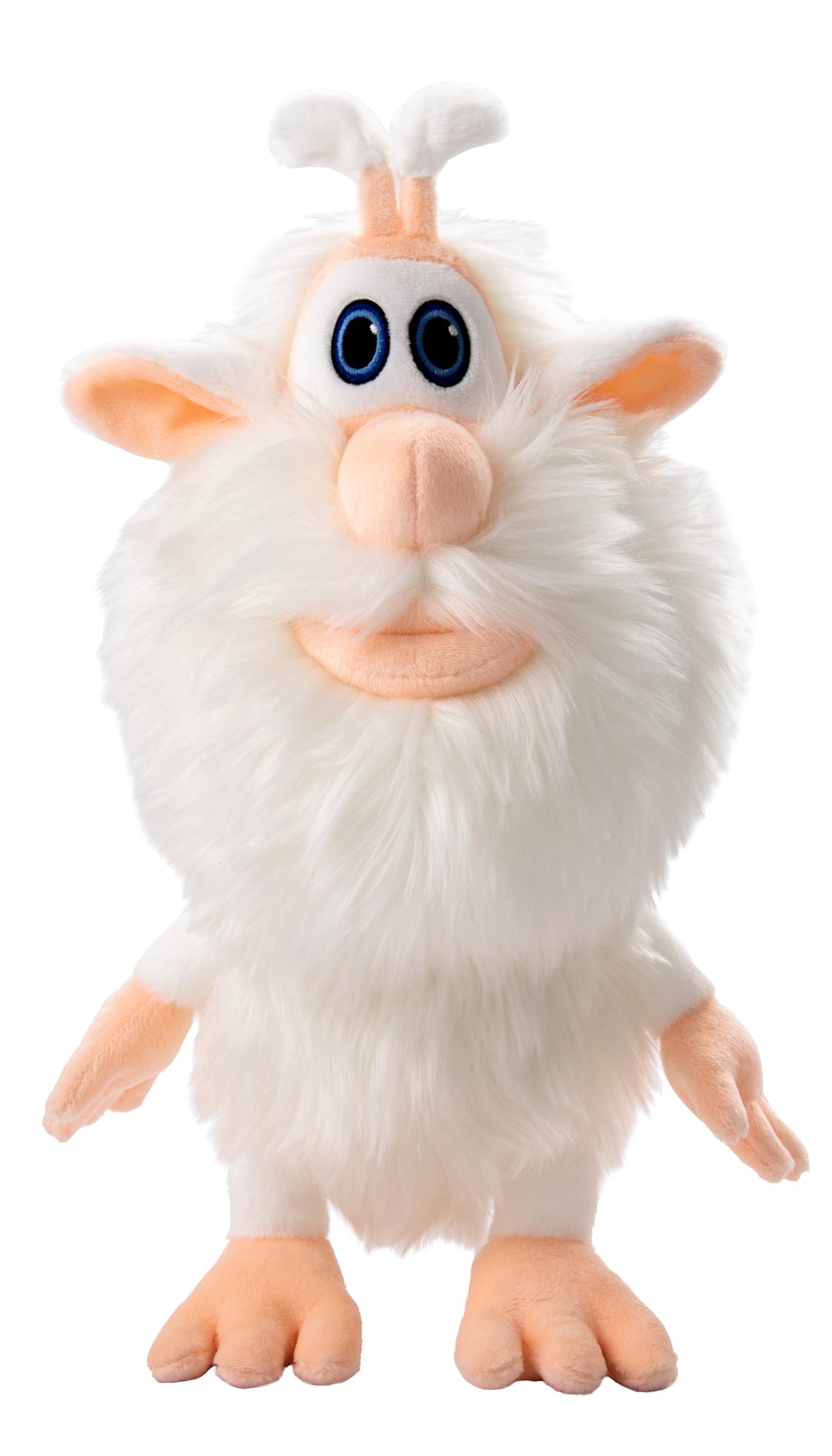 Booba 12-inch plush toy face view for cozy hugs and joy.