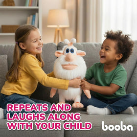 Booba 34 cm tall plush ideal for cuddling and bedtime snuggles.