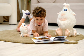Booba collectible cartoon figure plush for display and gifting.