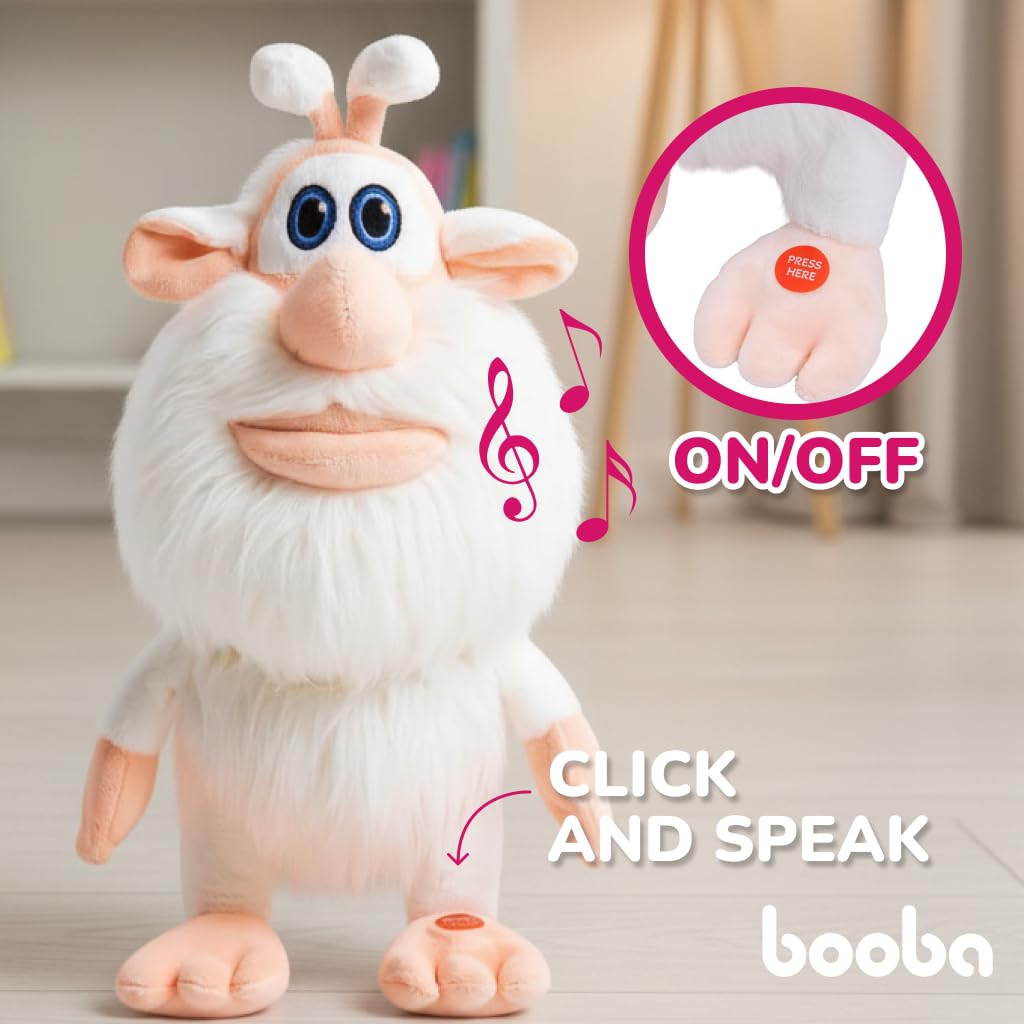 Booba repeats your speech in a funny voice for imaginative storytelling.