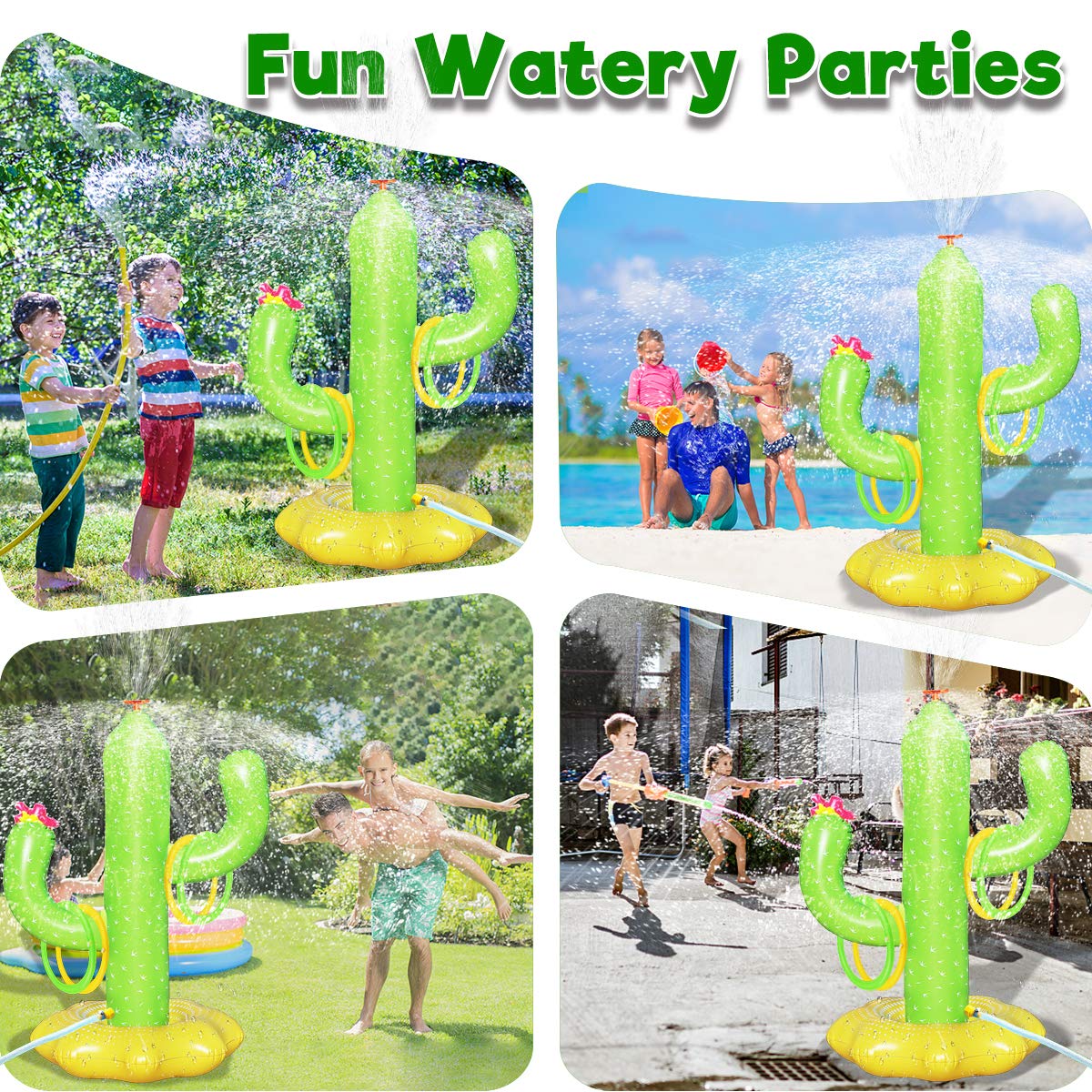 Boogem Sprinkler eco-friendly PVC material for durable, reusable summer fun.